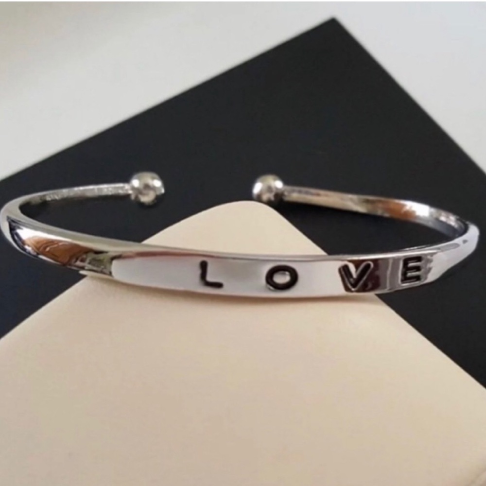 🎁 CLEARANCE || 5/$35 “Love” Bangle/Cuff/Bracelet - Picture 3 of 3
